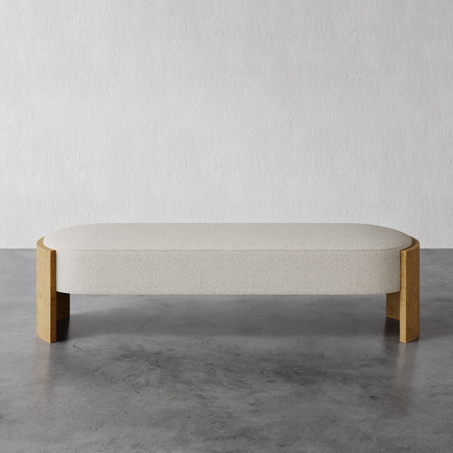 Benoit Bench (Blonde Burl)